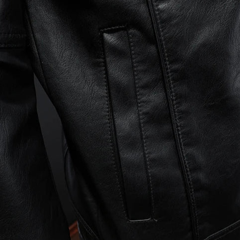 Bruce - Casual Slim Fit Leather Jacket