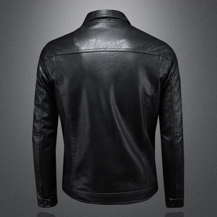 Bruce - Casual Slim Fit Leather Jacket