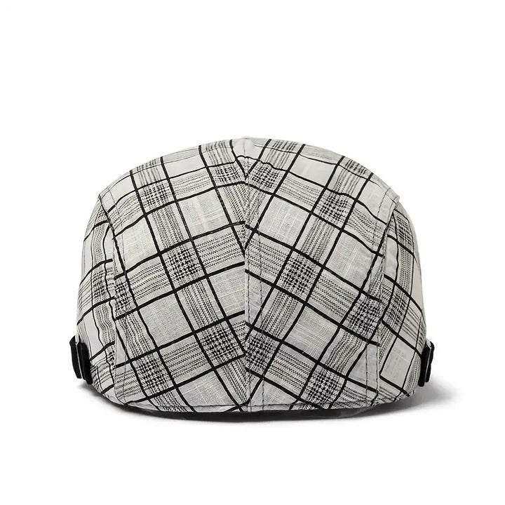 Ashford  - Adjustable Vintage Plaid Beret Cap