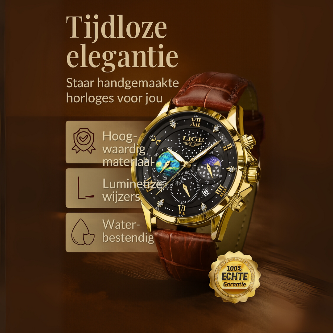 Chic Lunar Phase Timepiece