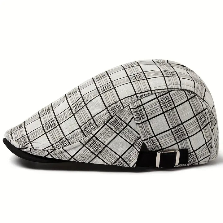 Ashford  - Adjustable Vintage Plaid Beret Cap