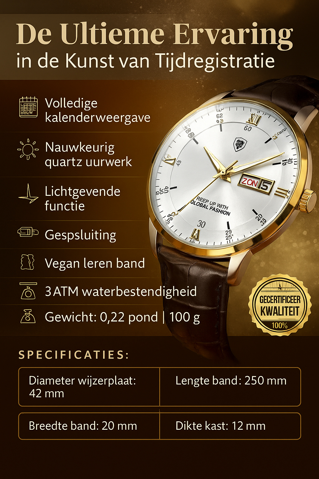 Eco-Friendly Radiant Men's Watch