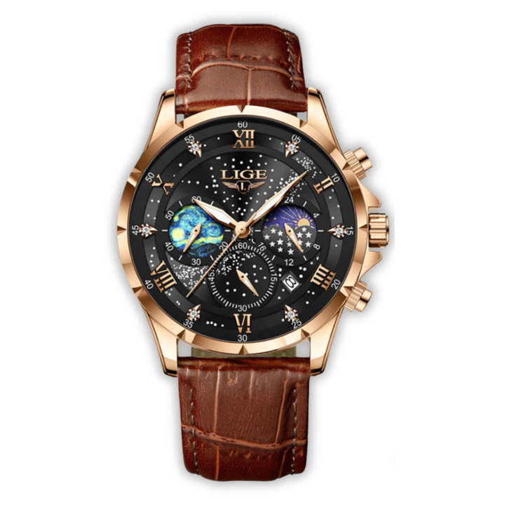 Chic Lunar Phase Timepiece