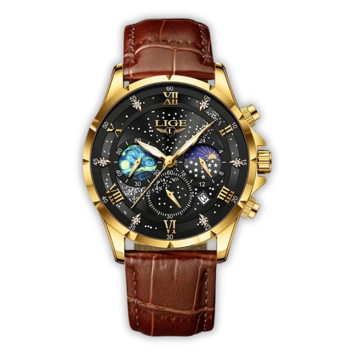 Chic Lunar Phase Timepiece