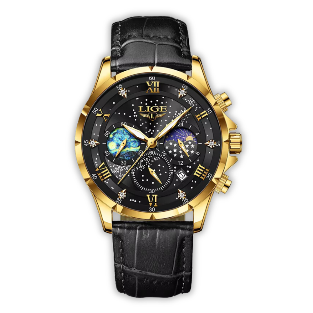Chic Lunar Phase Timepiece