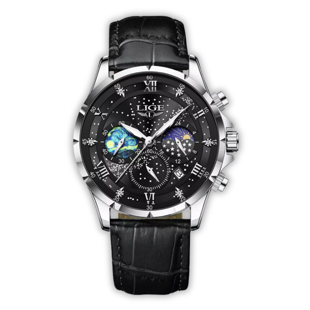 Chic Lunar Phase Timepiece