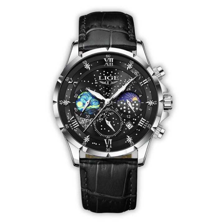 Chic Lunar Phase Timepiece