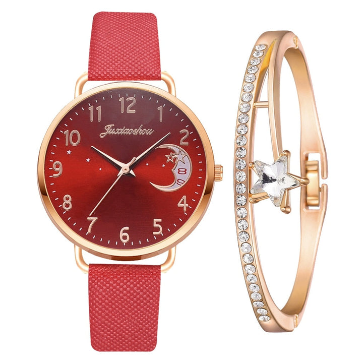 Moon Number Watch and Bracelet Set