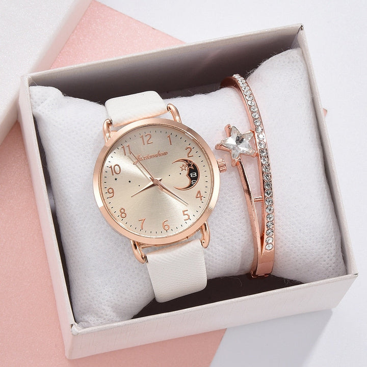 Moon Number Watch and Bracelet Set
