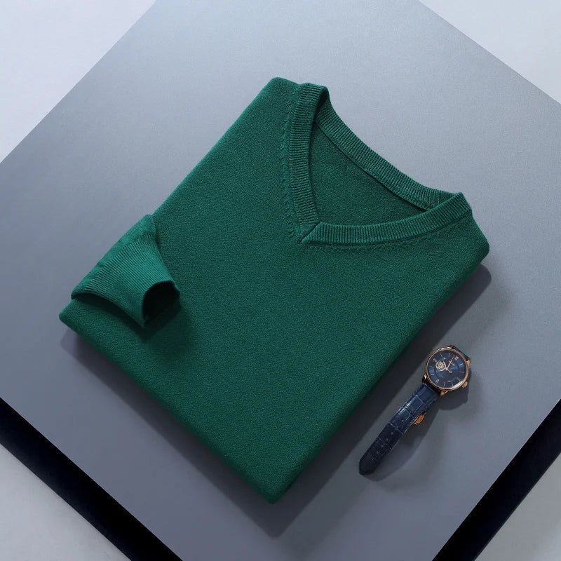 Vincent Reed - Cozy Wool Blend Knit Sweater