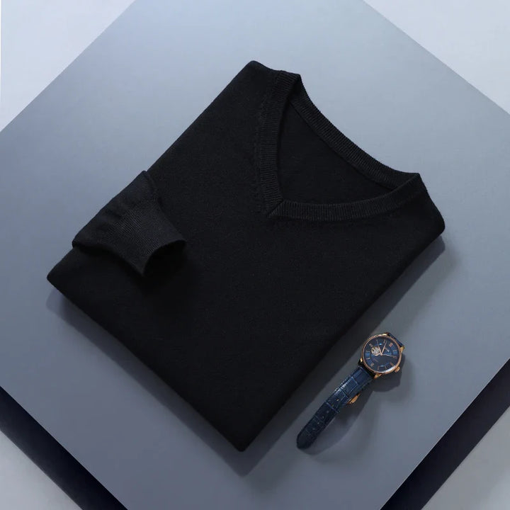 Vincent Reed - Cozy Wool Blend Knit Sweater