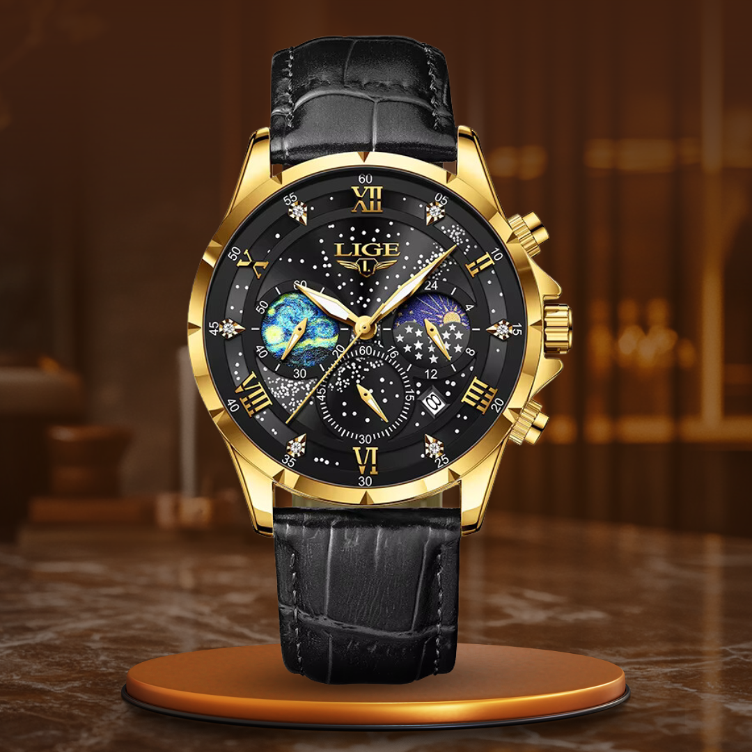 Chic Lunar Phase Timepiece