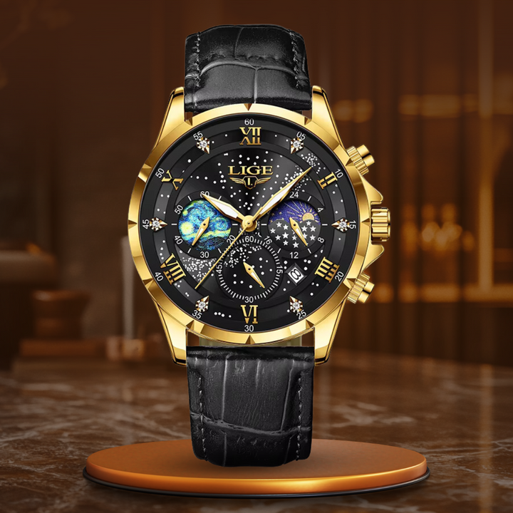 Chic Lunar Phase Timepiece