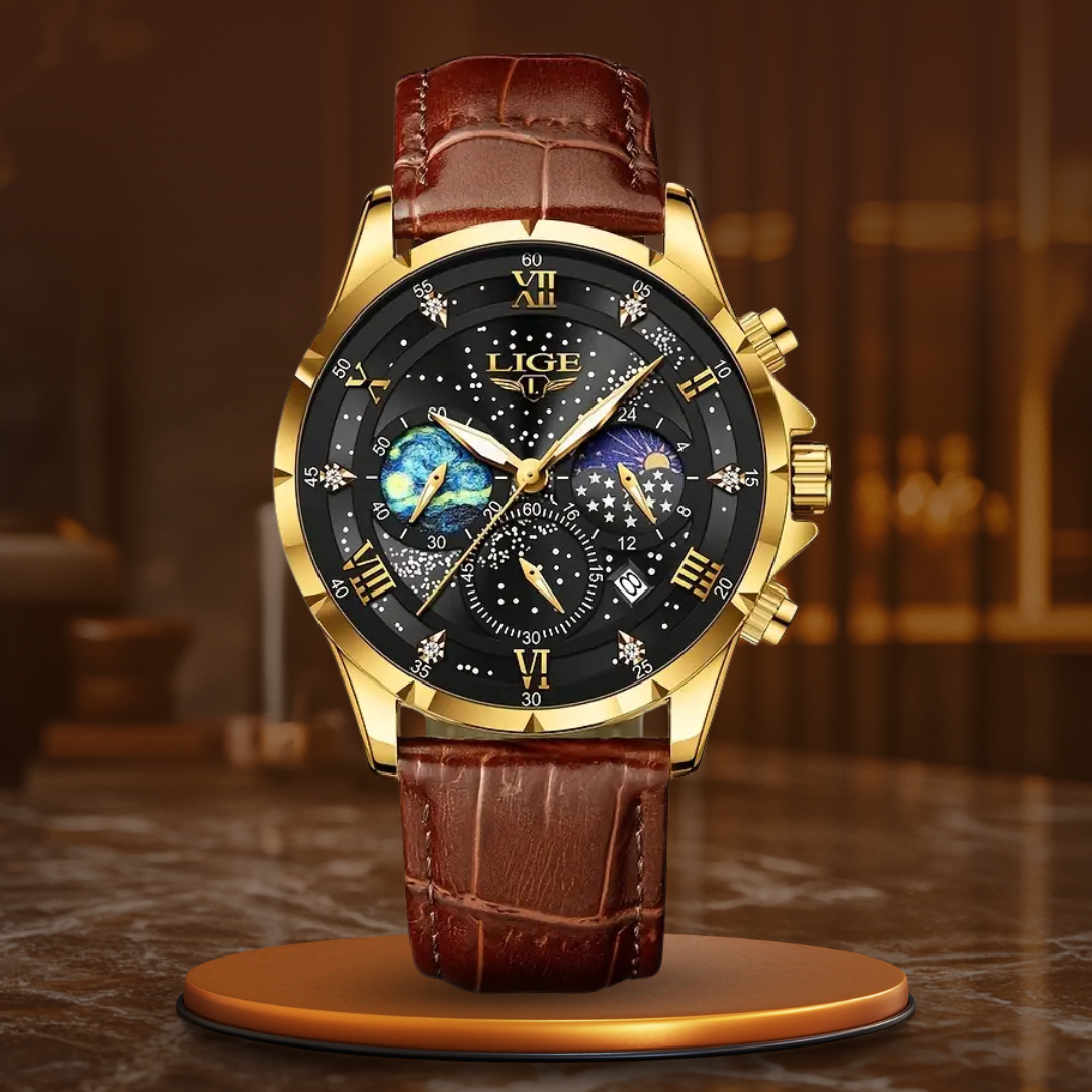 Chic Lunar Phase Timepiece