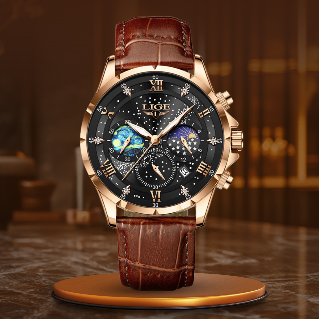 Chic Lunar Phase Timepiece