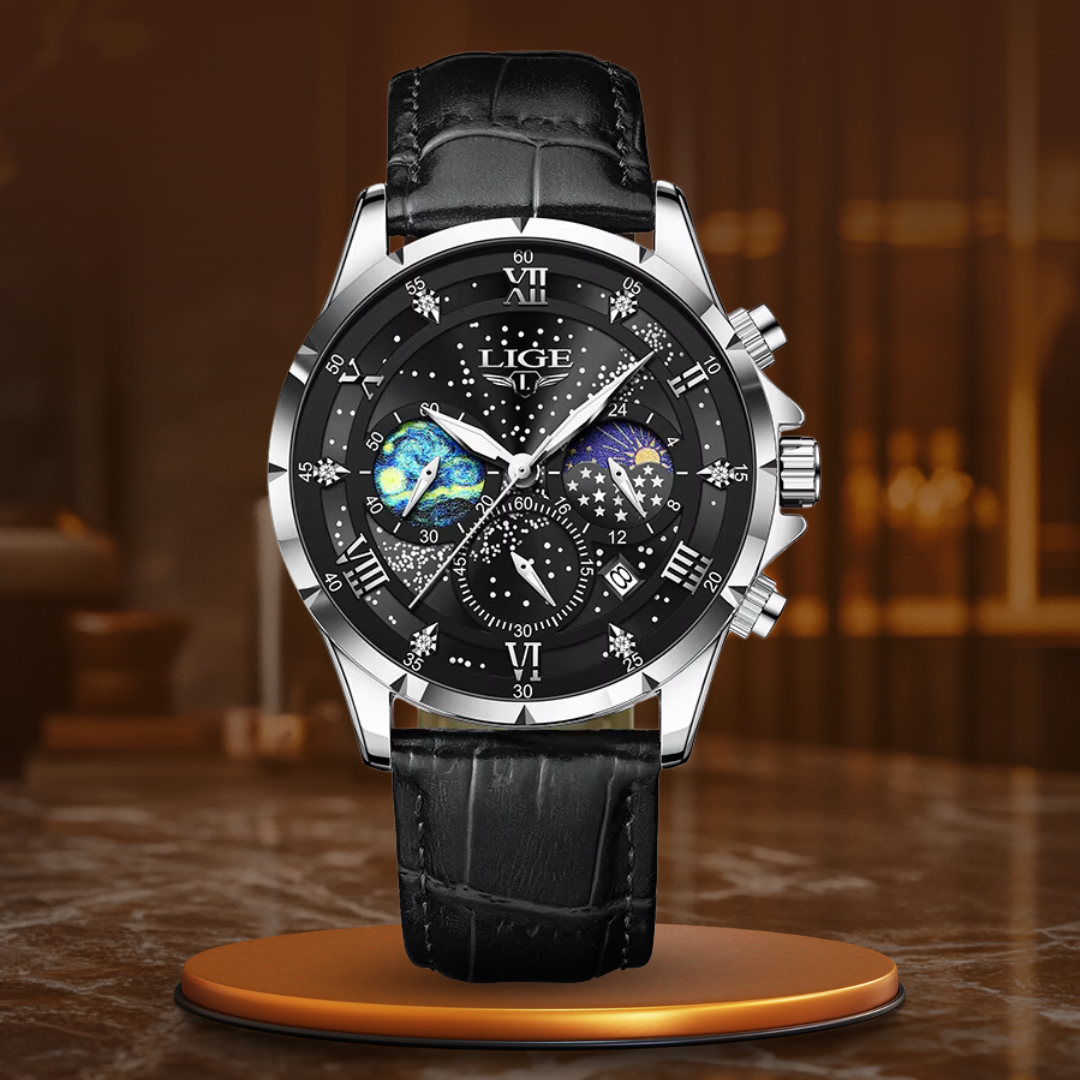 Chic Lunar Phase Timepiece