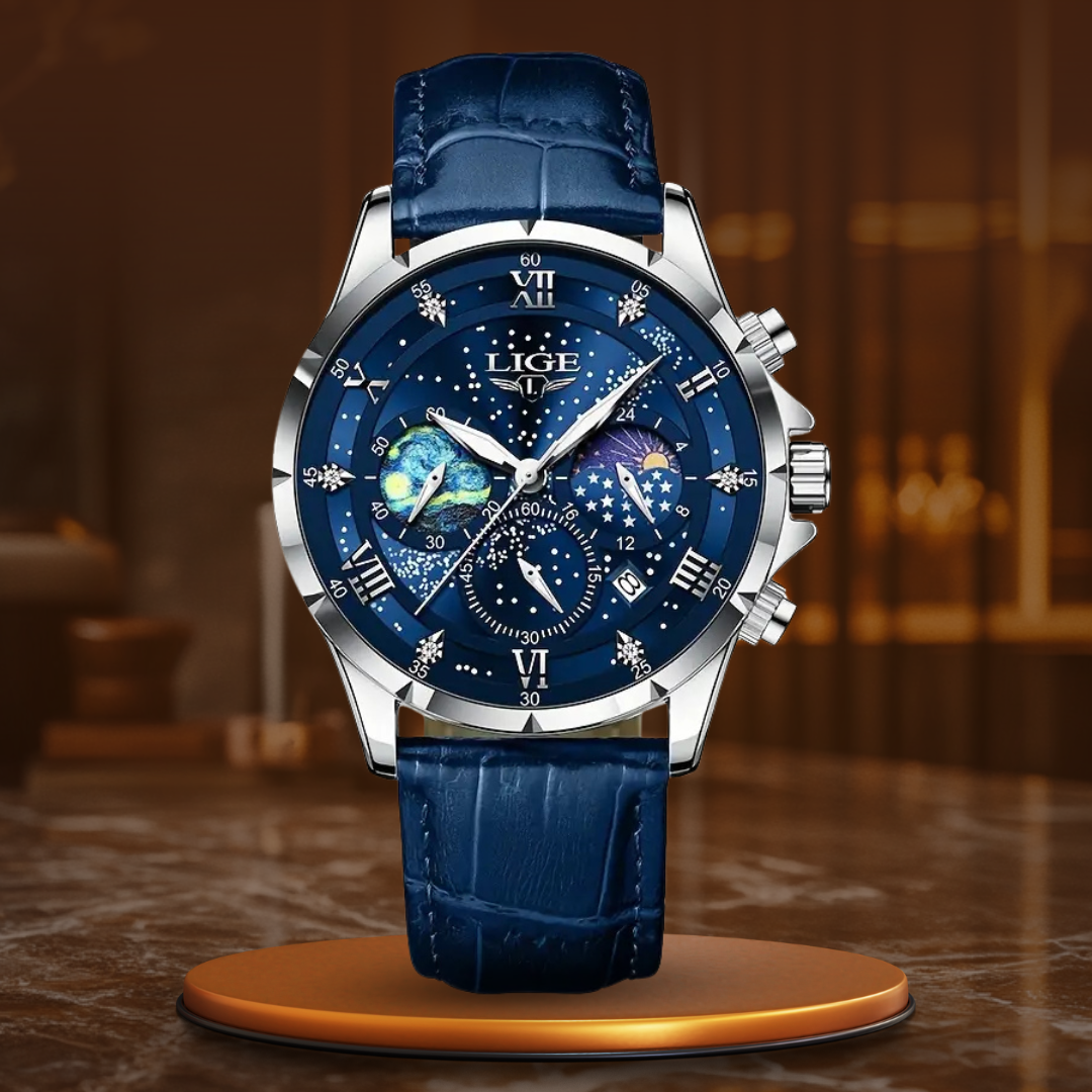 Chic Lunar Phase Timepiece