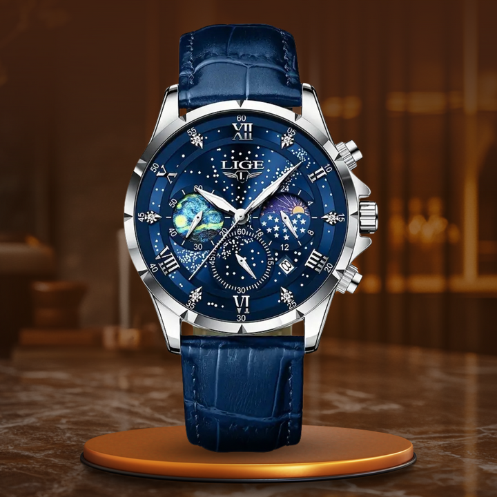 Chic Lunar Phase Timepiece