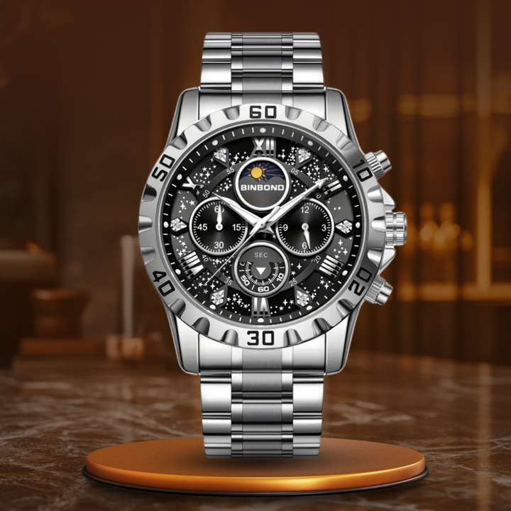 Premium Metal Band Chronograph Watch
