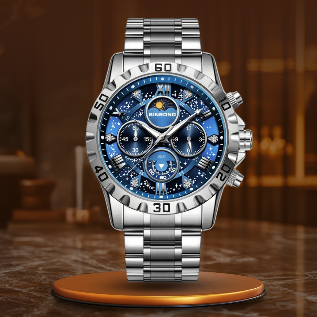 Premium Metal Band Chronograph Watch