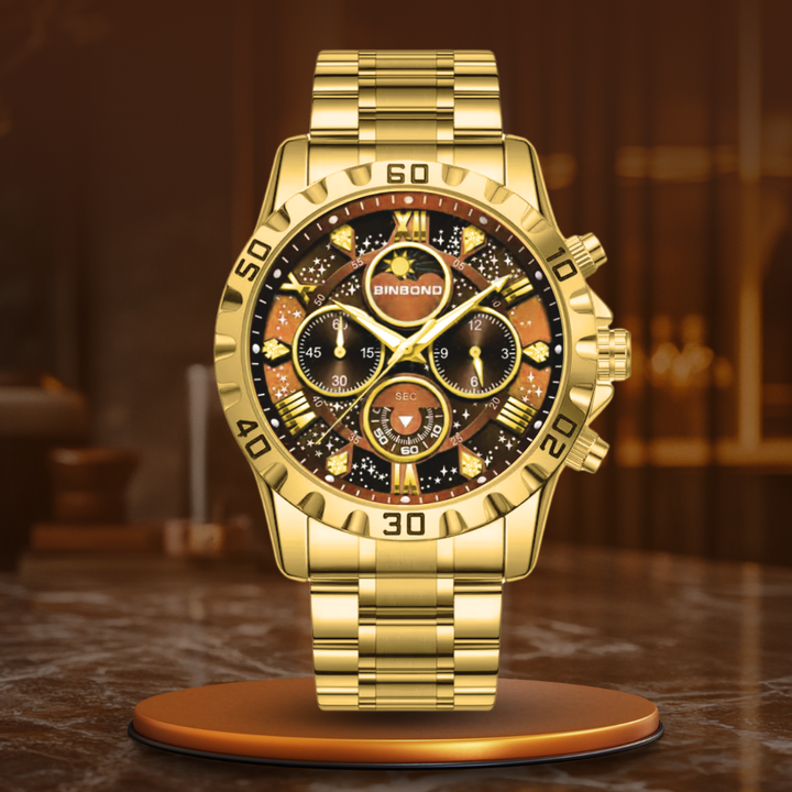 Premium Metal Band Chronograph Watch