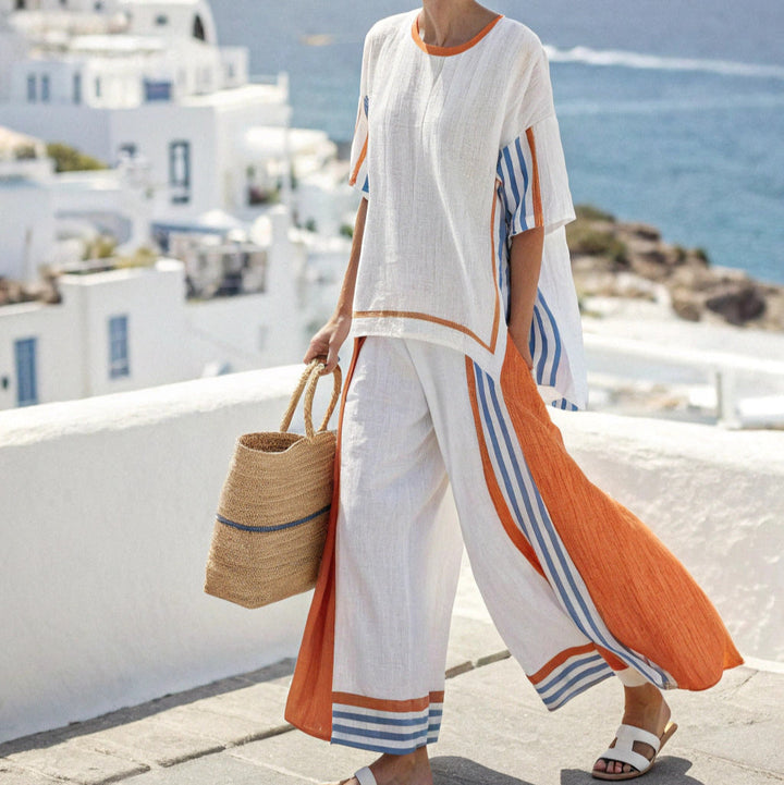 Celeste – Breezy Striped Lounge Set
