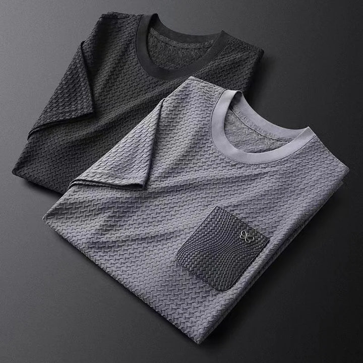 Waffle Knit Jacquard Shirt