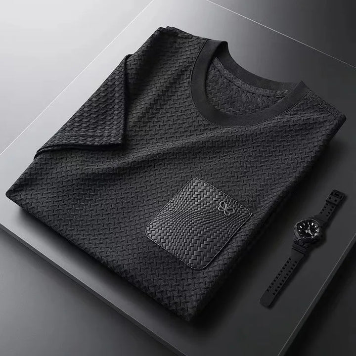Waffle Knit Jacquard Shirt