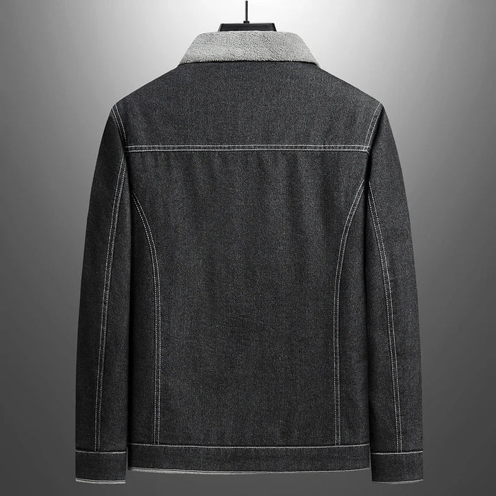 Denim Jacket with Cozy Fleece Lining