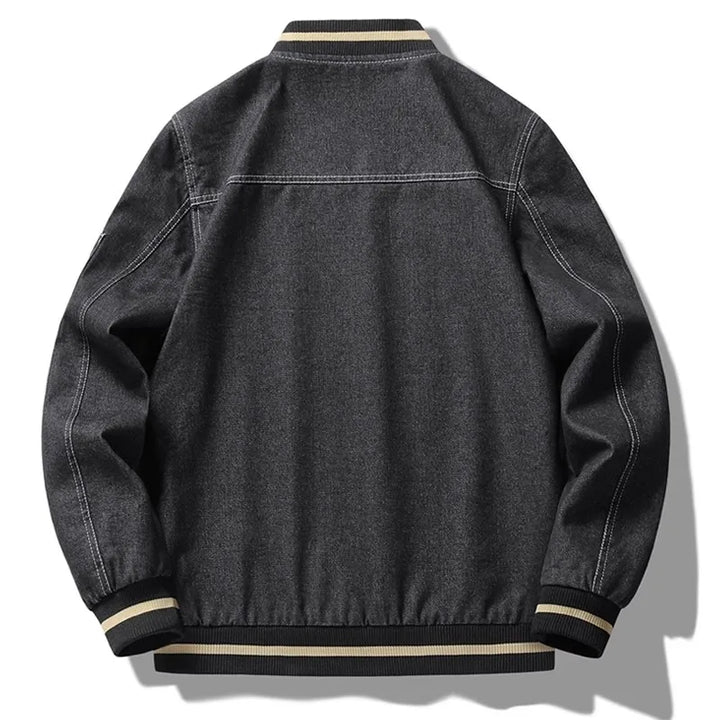 Denim Letterman Jacket