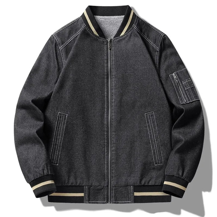 Denim Letterman Jacket