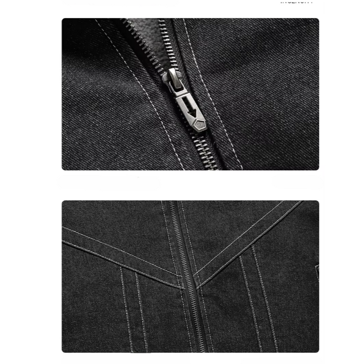 Denim Jacket with Cozy Fleece Lining