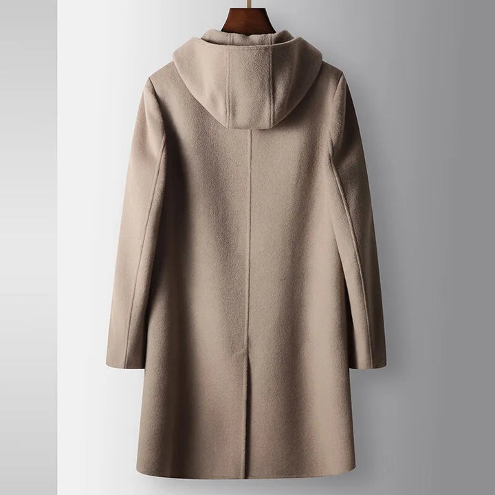 Luciano Wool Overcoat with Hood