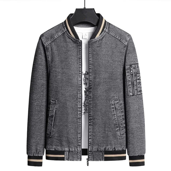 Denim Letterman Jacket