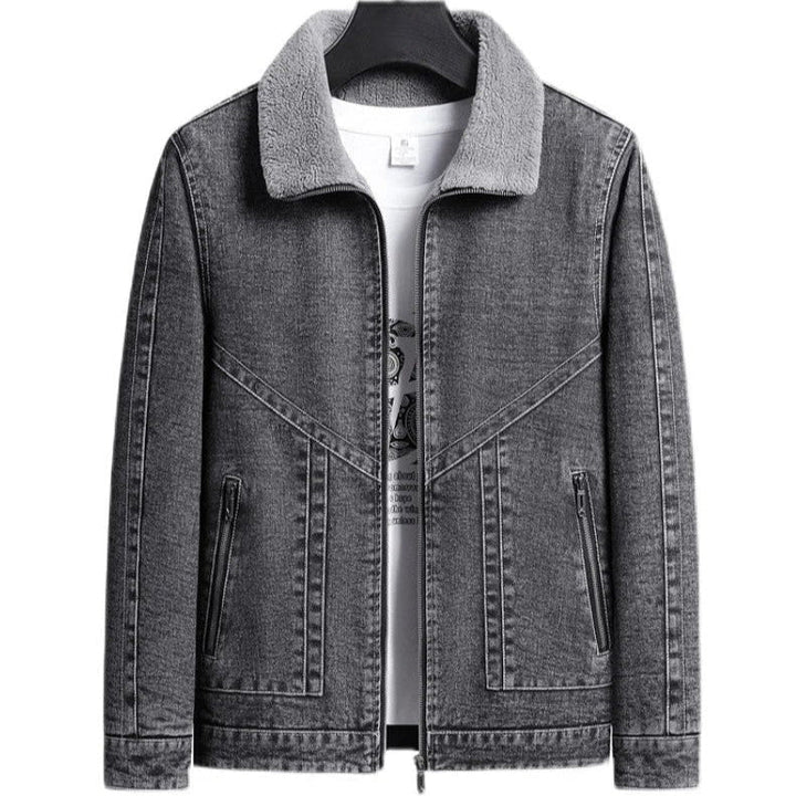Denim Jacket with Cozy Fleece Lining